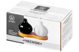 Набор д/специй 2 пр. 12*6*7 см Чеснок на дер. подставке - Elan gallery фото 10