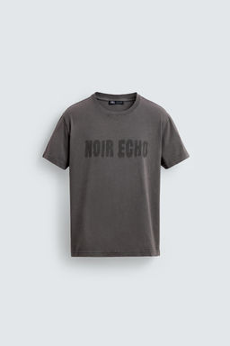 WASHED SLOGAN T-SHIRT - Zara фото 13