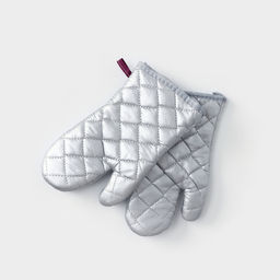 Набор прихваток Доляна «Профи», 2 шт., 30×16×2 см, серый