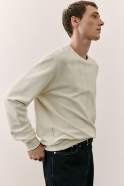 Sudadera con diseno de espiguilla Regular Fit - H&m фото 5