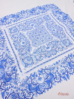 Перкаль Илона (Гол.платок 0,74м*0,81м) цв.белый, ш.1.5м, хл-100%, 105гр/м.кв, раппорт 81см