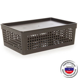 Корзинка 3,7л с крышкой 270*190*90мм TRAYMIX