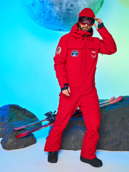 Мужской сноубордический горнолыжный комбинезон Alpha Endless Prometheus 223/230510 RED - Красный