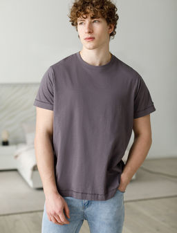 Футболка Vilatte из хлопка темно-серый