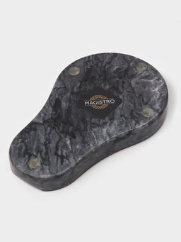 Подставка под ложку Magistro Marble, мрамор, 16.5×10×1.8 см, чёрная