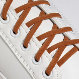 Шнурки для обуви, пара, круглые, с фиксатором, эластичные, d = 5 мм, 100 см, цвет коричневый - Onlitop фото 6