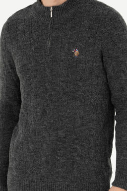 Мужской свитер антрацитового меланжа - U.s. polo assn фото 13