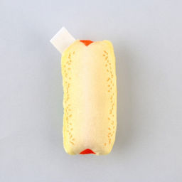 Игрушка для кошек с мятой Хот-дог из текстиля, 9х5,3 см - Пушистое счастье фото 4