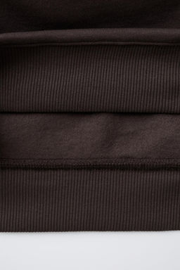 SUDADERA CAPUCHA TEXTO RIZO / Marr?n - Zara фото 6