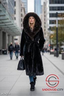 Шуба женская из искусственного меха