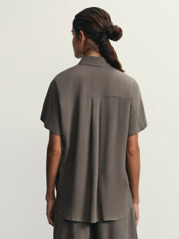 Рубашка с коротким рукавом из вискозы / Zarina  фото 6