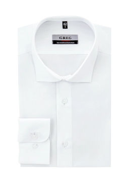 Сорочка мужская длинный рукав GREG 100/199/WHITE/Z_V