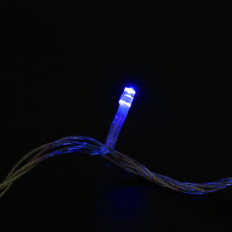 Гирлянда для дома 16м 180 ламп LED прозрач.пров.,8 реж, IP-20, Синий (возможность соединения)