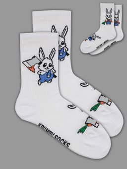 Носки р.40-45 TxT Кролик с морковкой и топором - Krumpy фото 6