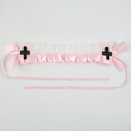 Карнавальная повязка Лолита цвет розовый с белым кружевом - Simaland фото 3