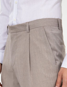 Бежевые брюки из ткани - Cacharel фото 6