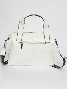 Сумка женская натуральная кожа GU 2033-6603, 1отд+карм/перег, плечевой ремень, белый SALE 253583 - Adelia фото 2