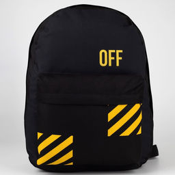 Рюкзак молодёжный Off, 33х13х37 см, отдел на молнии, наружный карман, цвет чёрный - Nazamok фото 5