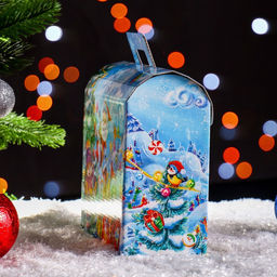 Цена за 5 шт. Подарочная коробка Сундучок 25 х 9 х 19,5 см - Simaland фото 3