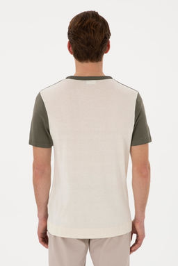 Erkek Slim Fit Bisiklet Yaka Haki Ti__rt Sepette S_rpriz _ndirim - U.s. polo assn фото 5