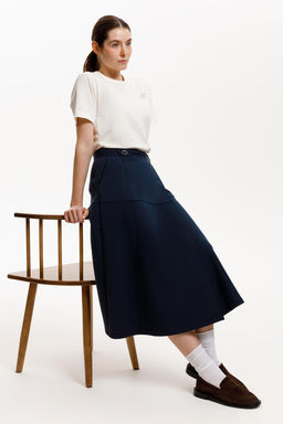 ЕВТ 7027/индиго юбка жен