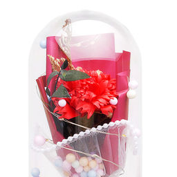 Светильник "Гвоздика" в коробке (красный)