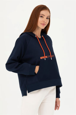 Женский темно-синий свитшот Неожиданная скидка в корзине