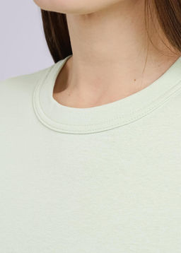 CLE LF013 Футболка жен. ЧБ база св.зелёный - Clever wear фото 4