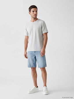Regular Fit Basic Erkek Dry Touch Ti??rt