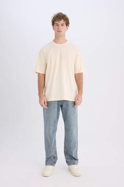 Avatar the Last Airbender Boxy Fit Bisiklet Yaka S?rt Bask?l? K?sa Kollu Tisort - Defacto фото 4