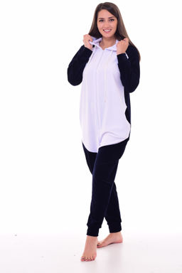 Пижама женская Кигуруми Панда 1-187 (темно-синий)