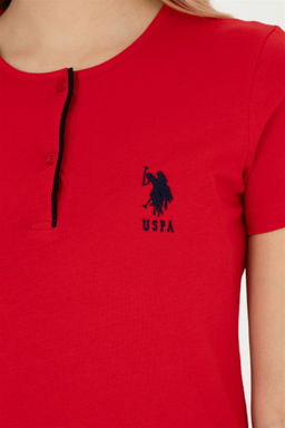 Женский красный пижамный комплект Неожиданная скидка в корзине - U.s. polo assn фото 7