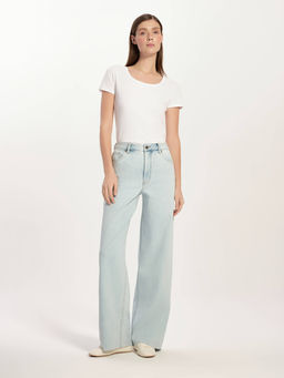 CONTE CON-784 Джинсы wide leg ULTRA-LONG небесно-голубого цвета light blue