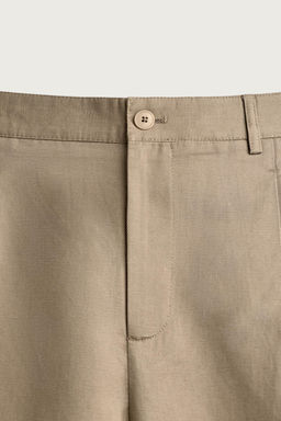 PANTAL?N RELAXED FIT PLIEGUES / Beige - Zara фото 9