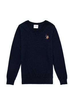 U. S. Polo Assn Темно-синий трикотажный свитер с круглым вырезом для мальчика