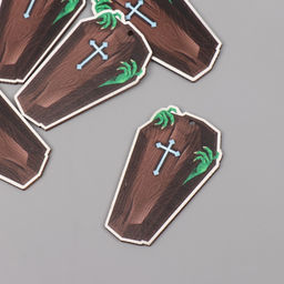 Декор для творчества дерево Гробик, набор 5 шт., 5.53.40.3 см