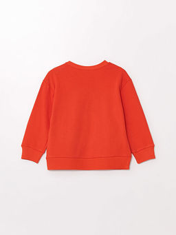 Bisiklet Yaka Bask?l? Uzun Kollu K?z ?ocuk Sweatshirt - Waikiki фото 3