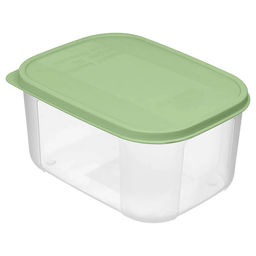 Цена за 2 шт. Контейнер для продуктов "Верона" прямоугольный 0,85л с гибкой крышкой (зеленый) 222135018/08