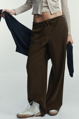 PALAZZO TROUSERS WITH TIE - Zara фото 3