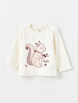 Bisiklet Yaka Kadife K?z Bebek Pijama Tak?m?