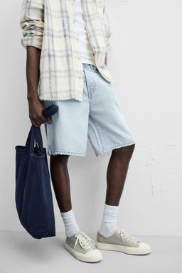 STRAIGHT-LEG DENIM BERMUDA SHORTS - Zara фото 45