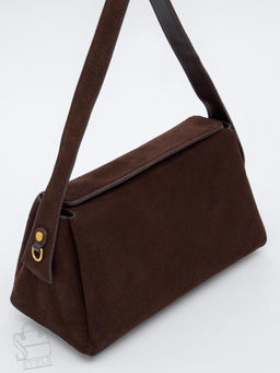 Сумка женская кожаная 1103M coffee Polina&Eiterou