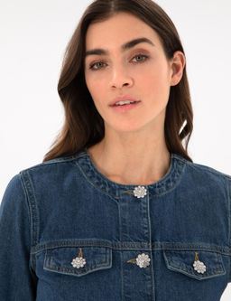 Mavi Crop Top Jean Ceket - Pierre cardin фото 2