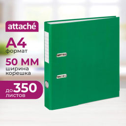 Папка-регистратор 50мм Attache Economy,зелен_бюджет, ПБП1, мет угол, реестр  фото 2