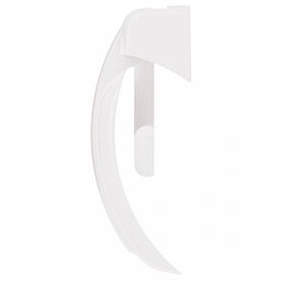 Держатель для туалетной бумаги пластмассовый 16х115х5,5см, белый, (без крепежей) (Россия)