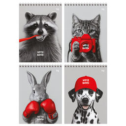 Блокнот А5 60л. на гребне "Pet and red" ("BG", Б5гр60 06694) твердая подложка