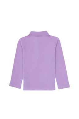 K_z _ocuk Lila Basic Sweatshirt Sepette S_rpriz _ndirim - U.s. polo assn фото 3