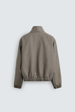 LIMITED EDITION RELAXED FIT HOUNDSTOOTH JACKET - Zara фото 16