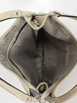 Сумка женская натуральная кожа GU 2033-3161, 1отд+карм/перег, 2плеч/рем, св. бежевый SALE 253555 - Adelia фото 3