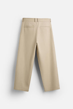 STRAIGHT-LEG PLEATED TROUSERS - Zara фото 7